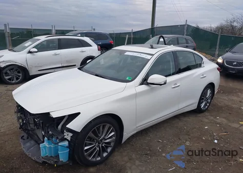 2022 Infiniti Q50 Luxe Awd из США, поврежденный, VIN JN1EV7BR1NM340353